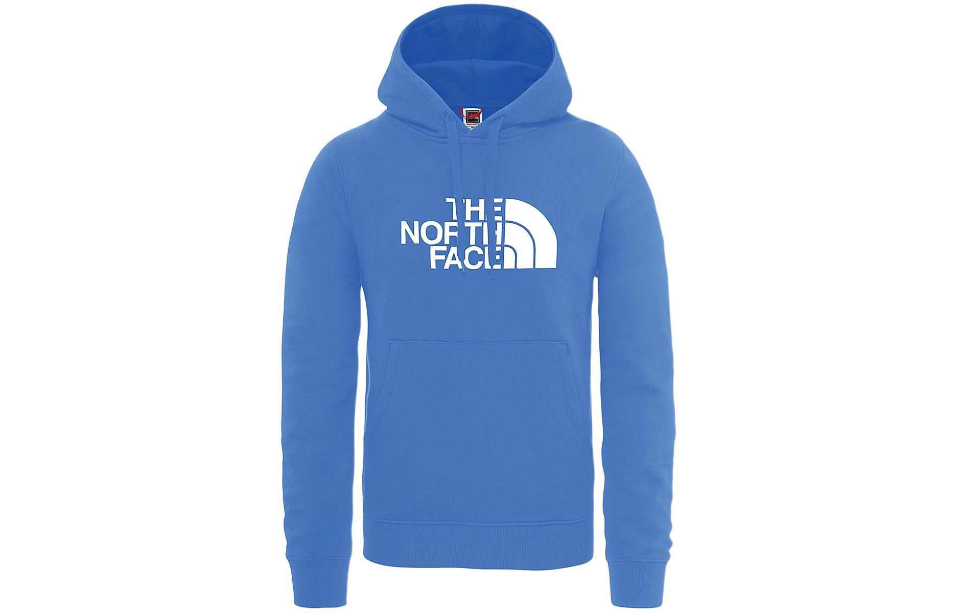 TNF Blue Logo Print Pullover Hoodie NF0ACSV1-LV6