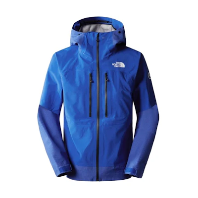 TNF Blue Logo Print Straight Hooded Jacket NF0A82UN-CZ6