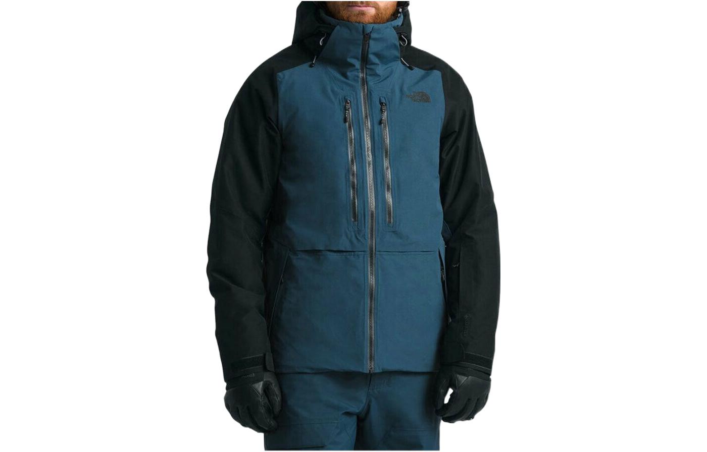 TNF Blue Logo Print Zip-Up Hooded Hard-Shell Jacket NF0A3M21-G3M