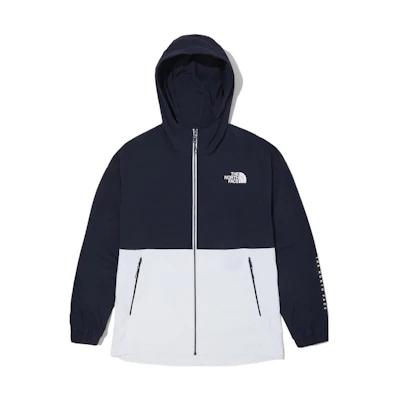 TNF Blue Logo Zip-Up Hoodie Jacket NJ3BN04B
