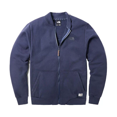 TNF Blue Logo Zip-Up Jacket for Men - Outdoor & Casual Wear NF0A3VTP-H2G