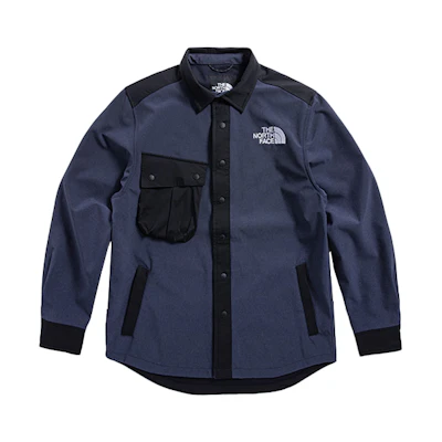 TNF Blue Long Sleeve Casual Shirt with Pocket NF0A4U6A-RG1