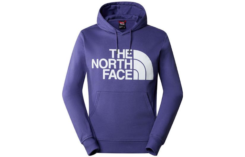 TNF Blue Loose Fit Hoodie with Letter Print NF0A3XYD-I0D