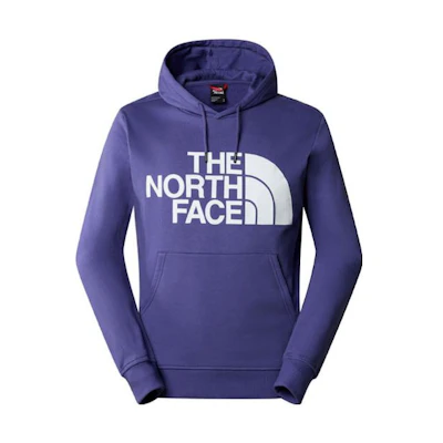 TNF Blue Loose Fit Hoodie with Letter Print NF0A3XYD-I0D