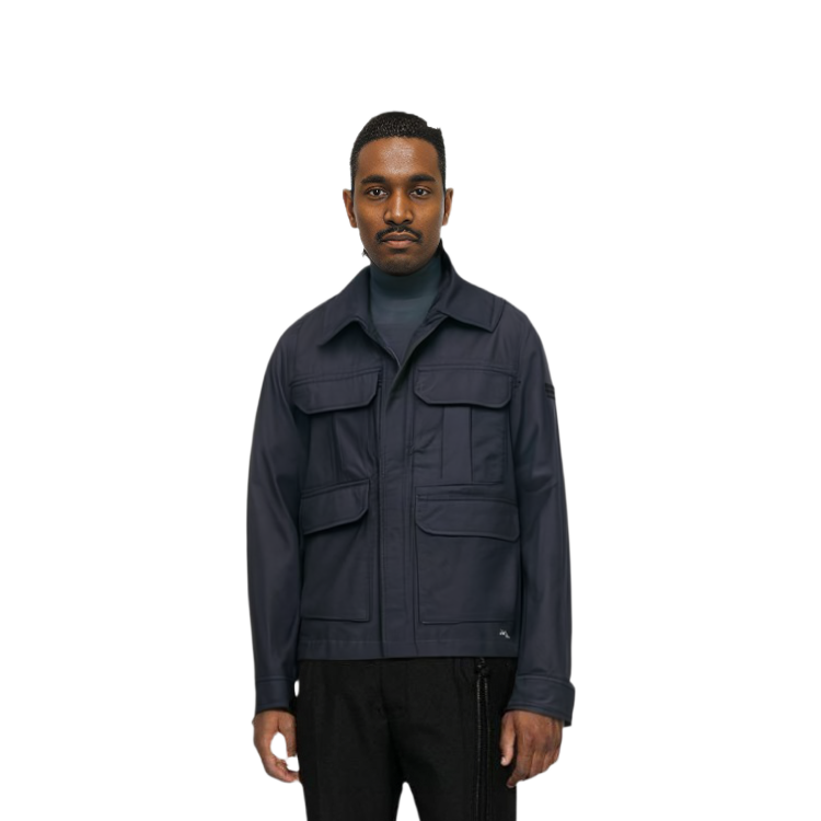 TNF Blue Outdoor Workwear Jacket Unisex with Logo Patch & Multiple Pockets NJ3BN51B 圖 7