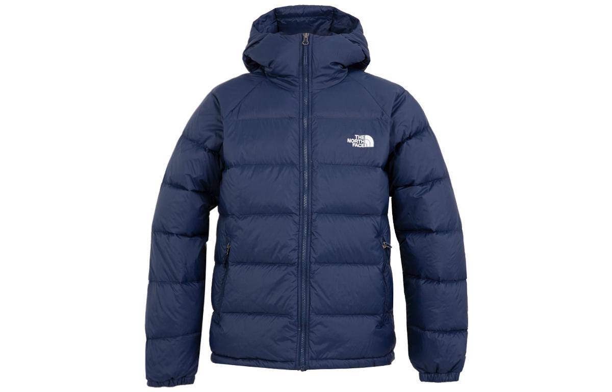 TNF Blue Puffer Jacket with Logo and Hood NF0A7W7G-8K2