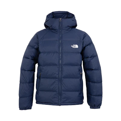 TNF Blue Puffer Jacket with Logo and Hood NF0A7W7G-8K2