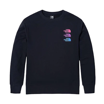 TNF Blue Pullover Crewneck Sweatshirt with Logo Print - Unisex NF0A81NN-RG1