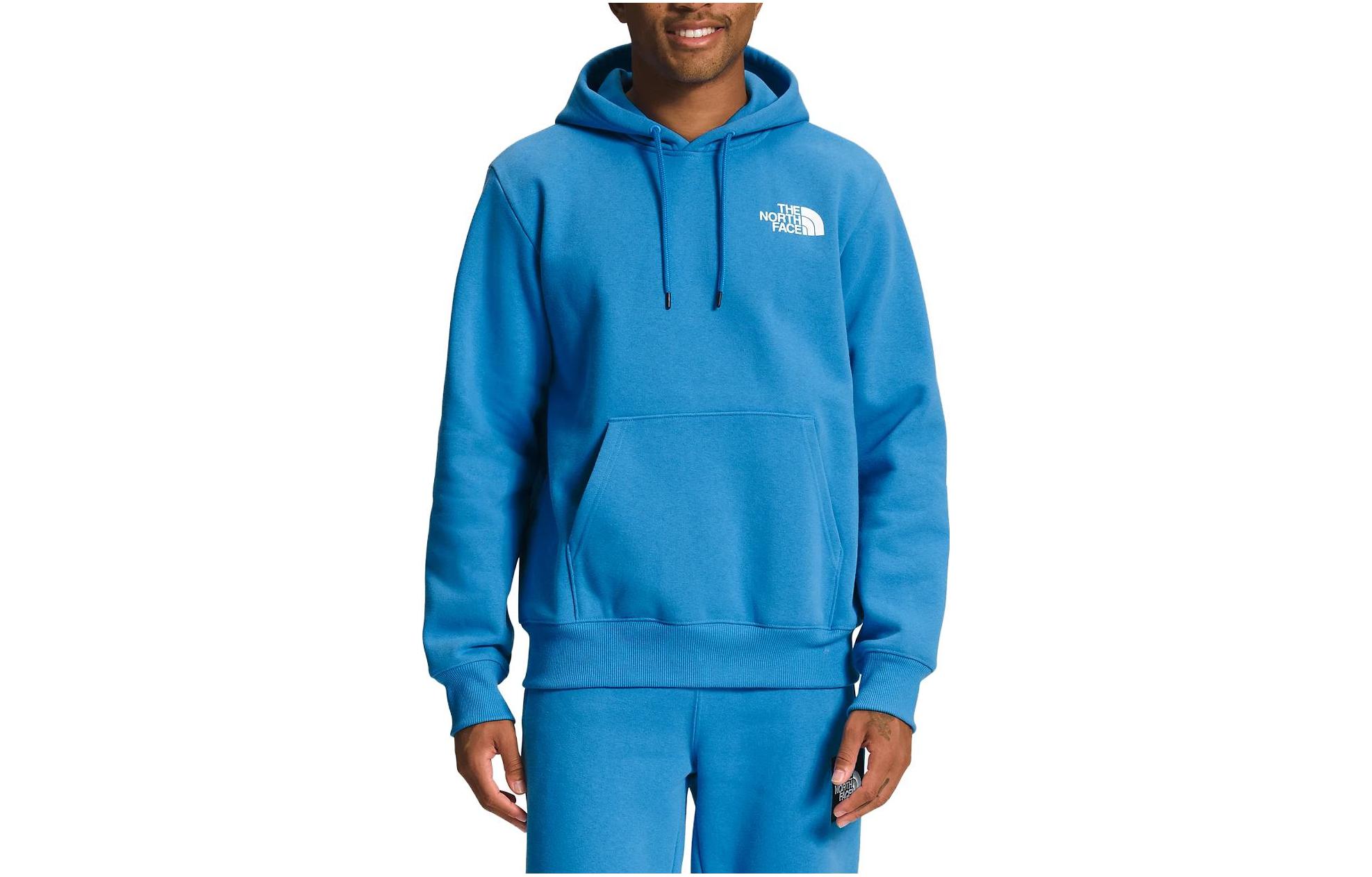 TNF Blue Pullover Hoodie with Logo Print NF0A7QC2-LV6