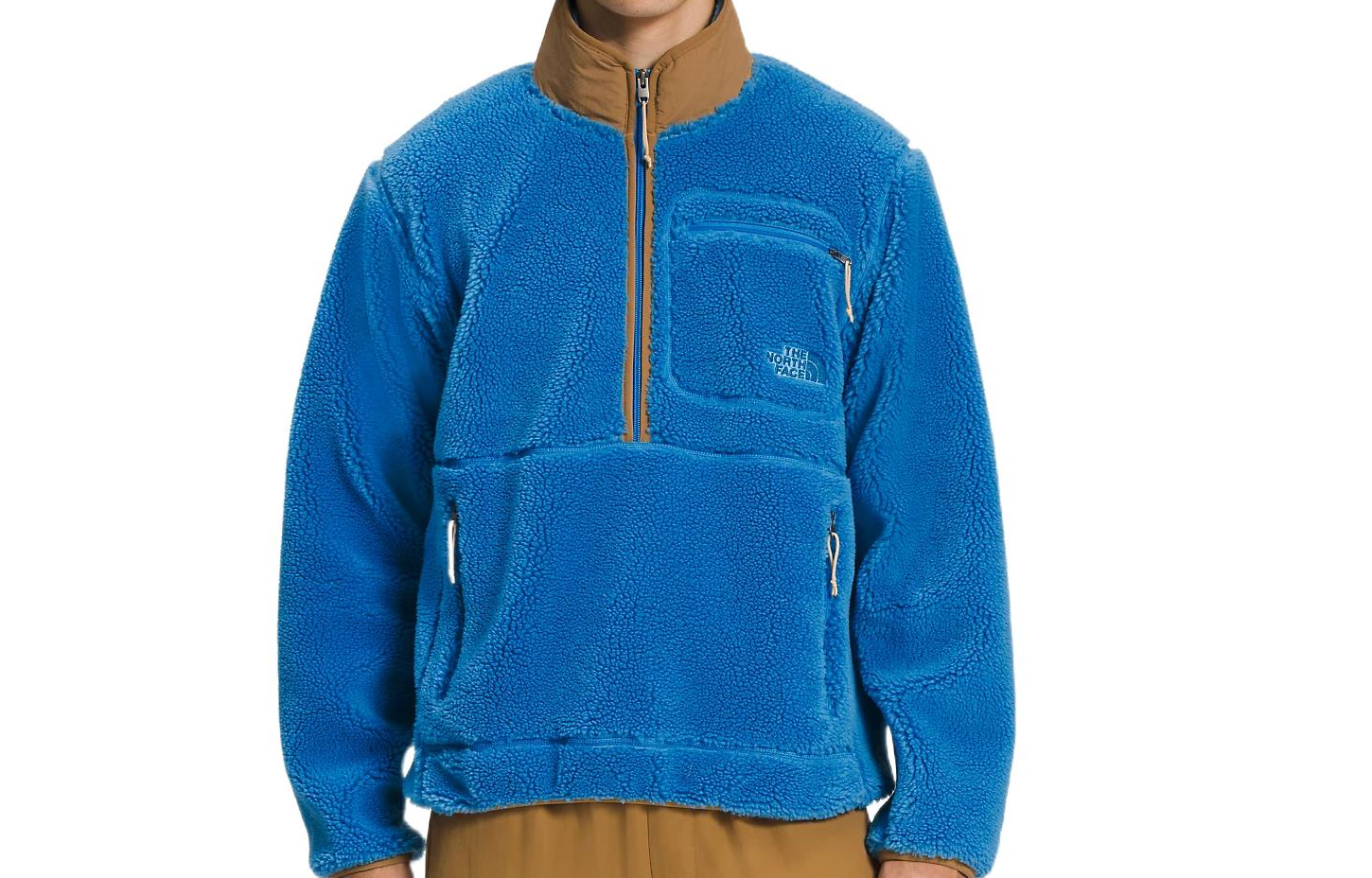 TNF Blue Sherpa Fleece Half-Turtleneck Sweatshirt NF0A7URN-TV8