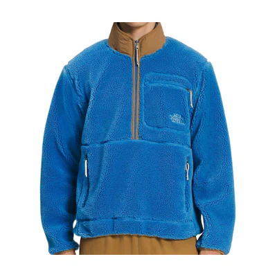 TNF Blue Sherpa Fleece Half-Turtleneck Sweatshirt NF0A7URN-TV8