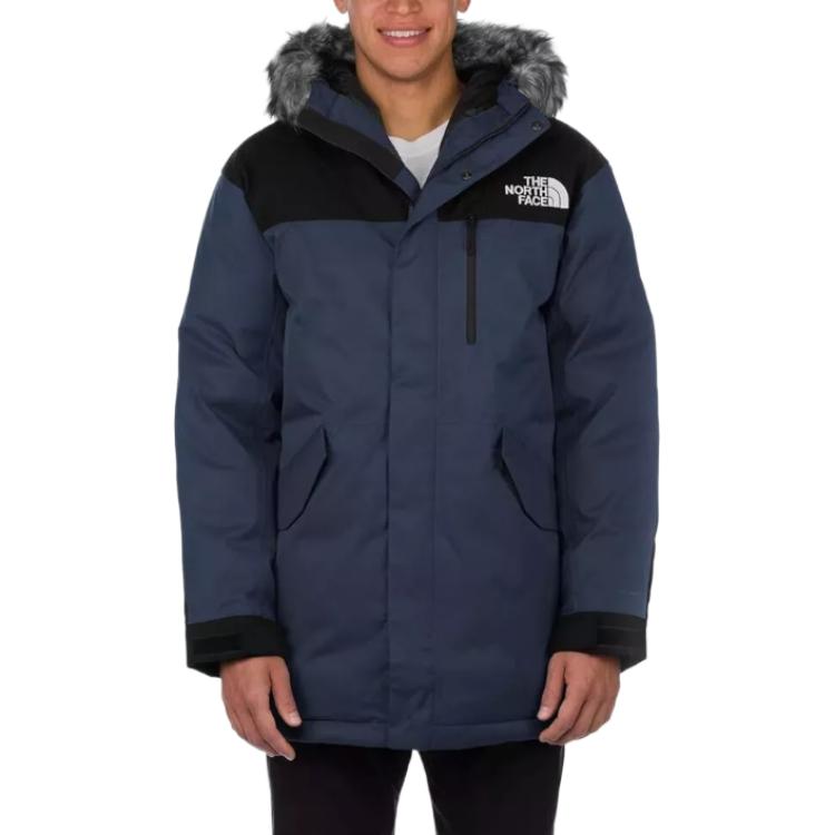 TNF Blue Slim Fit Logo Hoodie Full-Zip Jacket NF0A52BF-HDC