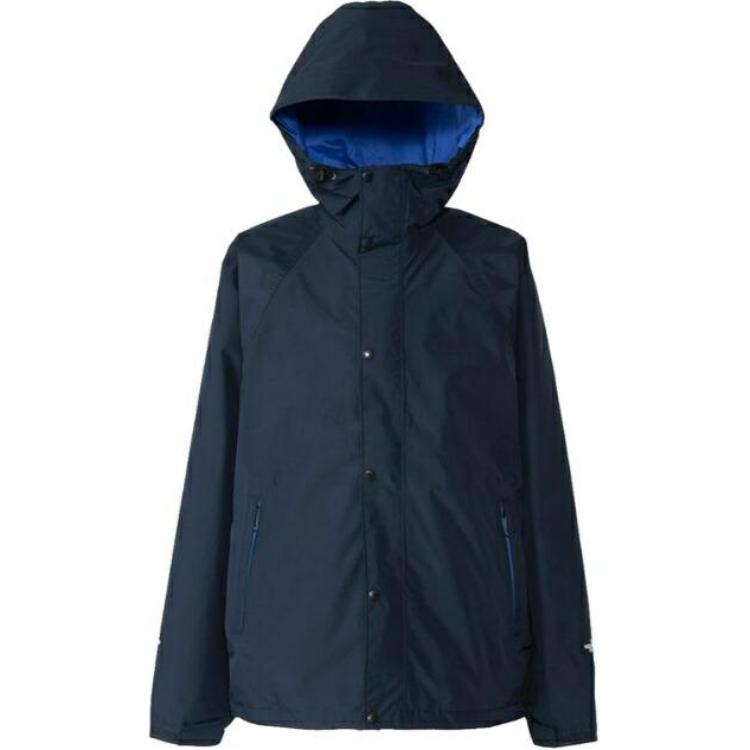 TNF Blue Solid Color Hooded Slim-Fit Jacket NP12435-US