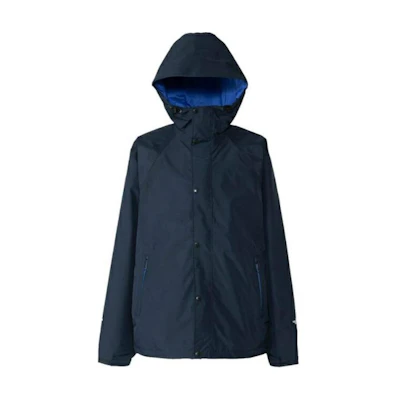 TNF Blue Solid Color Hooded Slim-Fit Jacket NP12435-US