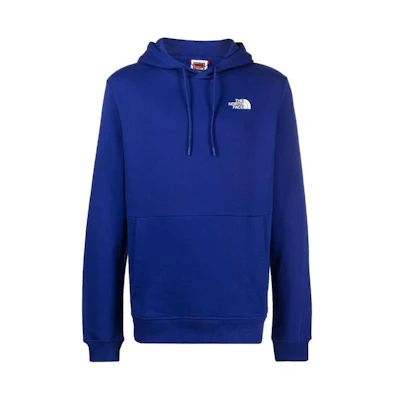 TNF Blue Solid Color Hoodie Long Sleeve NF0A7X2G40S1BLUE