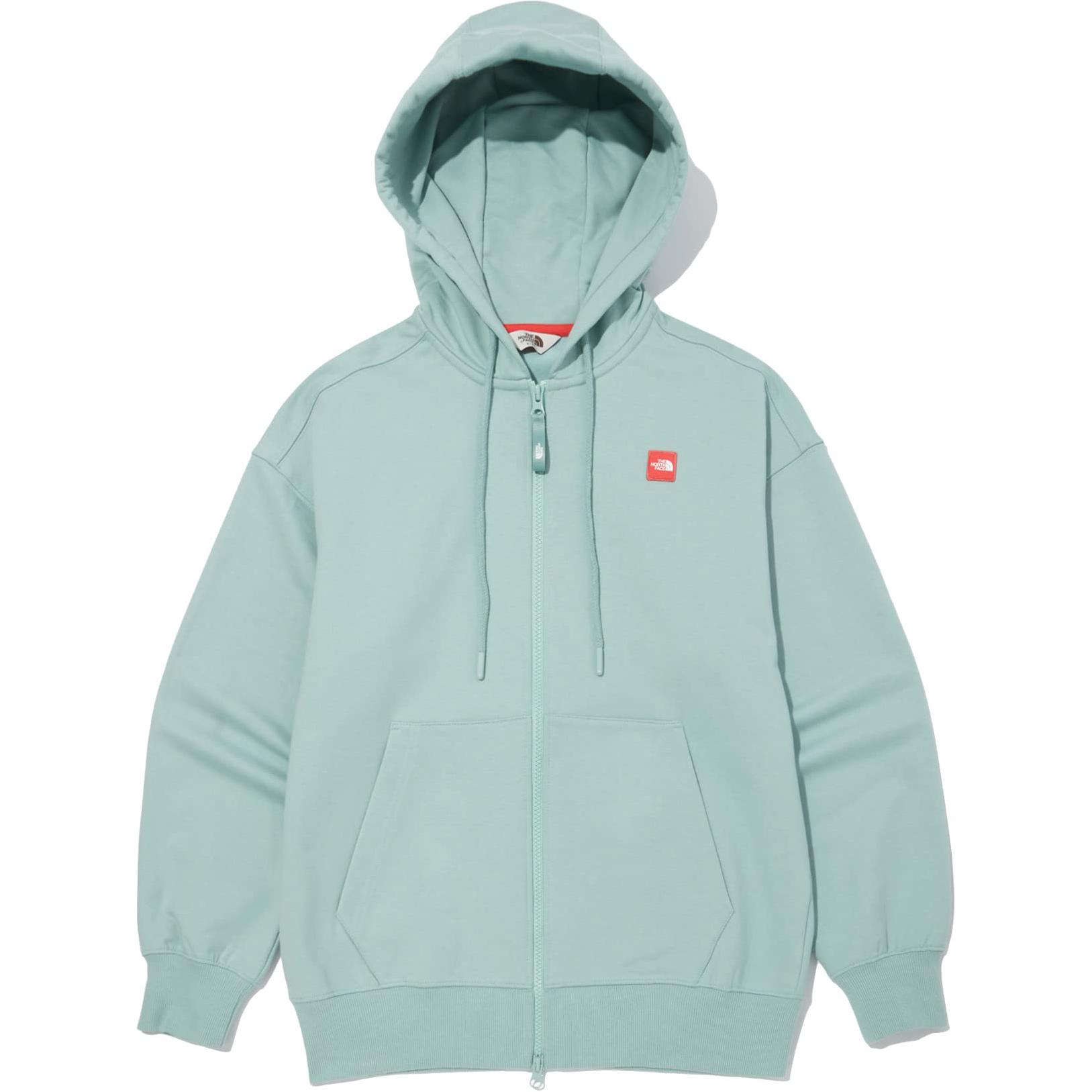 TNF Blue Solid Logo Zip-Up Hoodie Jacket NJ5JN04L