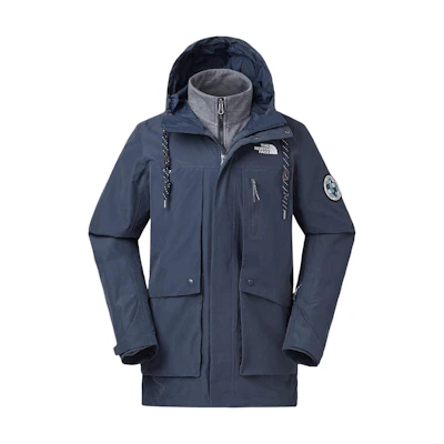 TNF Blue Waterproof 3-in-1 Hooded Jacket Unisex NF0A46F5-H2G