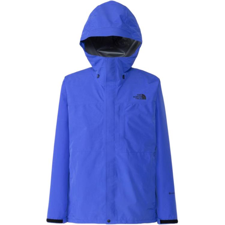 TNF Blue Waterproof Full-Zip Hoodie Jacket with Logo NP12403KT