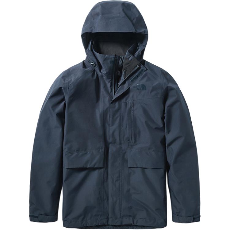 TNF Blue Waterproof Hooded Outdoor Jacket NF0A46L6-H2G