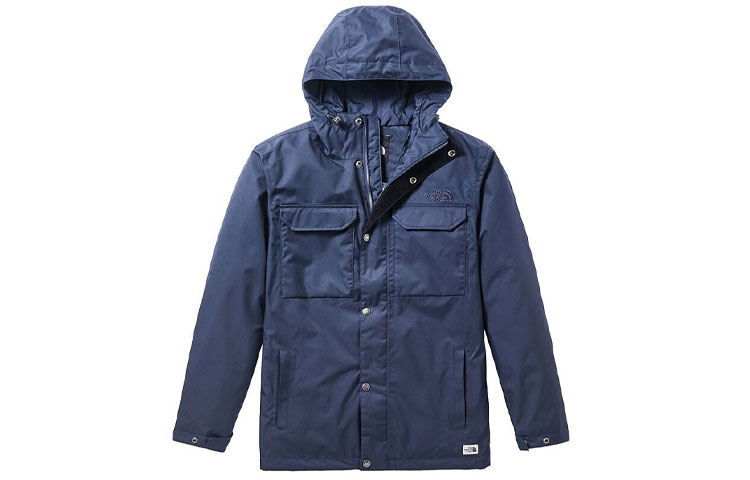 TNF Blue Waterproof Hooded Outdoor Utility Jacket NF0A3VTN-H2G 圖 2