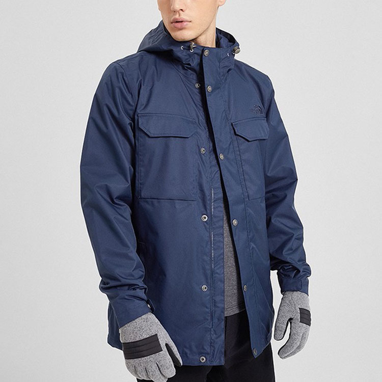 TNF Blue Waterproof Hooded Outdoor Utility Jacket NF0A3VTN-H2G 圖 5