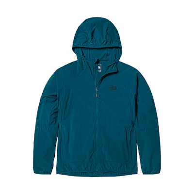 TNF Blue Waterproof Windbreaker Jacket with Logo NF0A7WD1-EFS