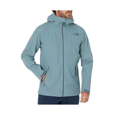 TNF Blue Windproof Breathable Letter Print Hoodie Jacket NF0A7QB2A9L