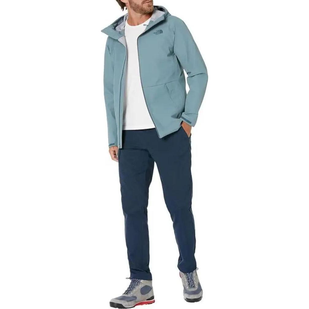 TNF Blue Windproof Breathable Letter Print Hoodie Jacket NF0A7QB2A9L 圖 3