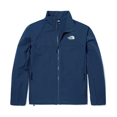 TNF Blue Windproof Outdoor Jacket with Stand Collar NF0A8AUP-HDC