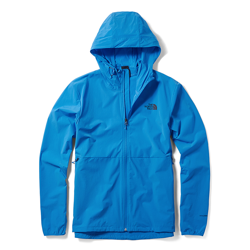 TNF Blue Windproof Water-Resistant Packable Hooded Jacket NF0A46KT-W8G