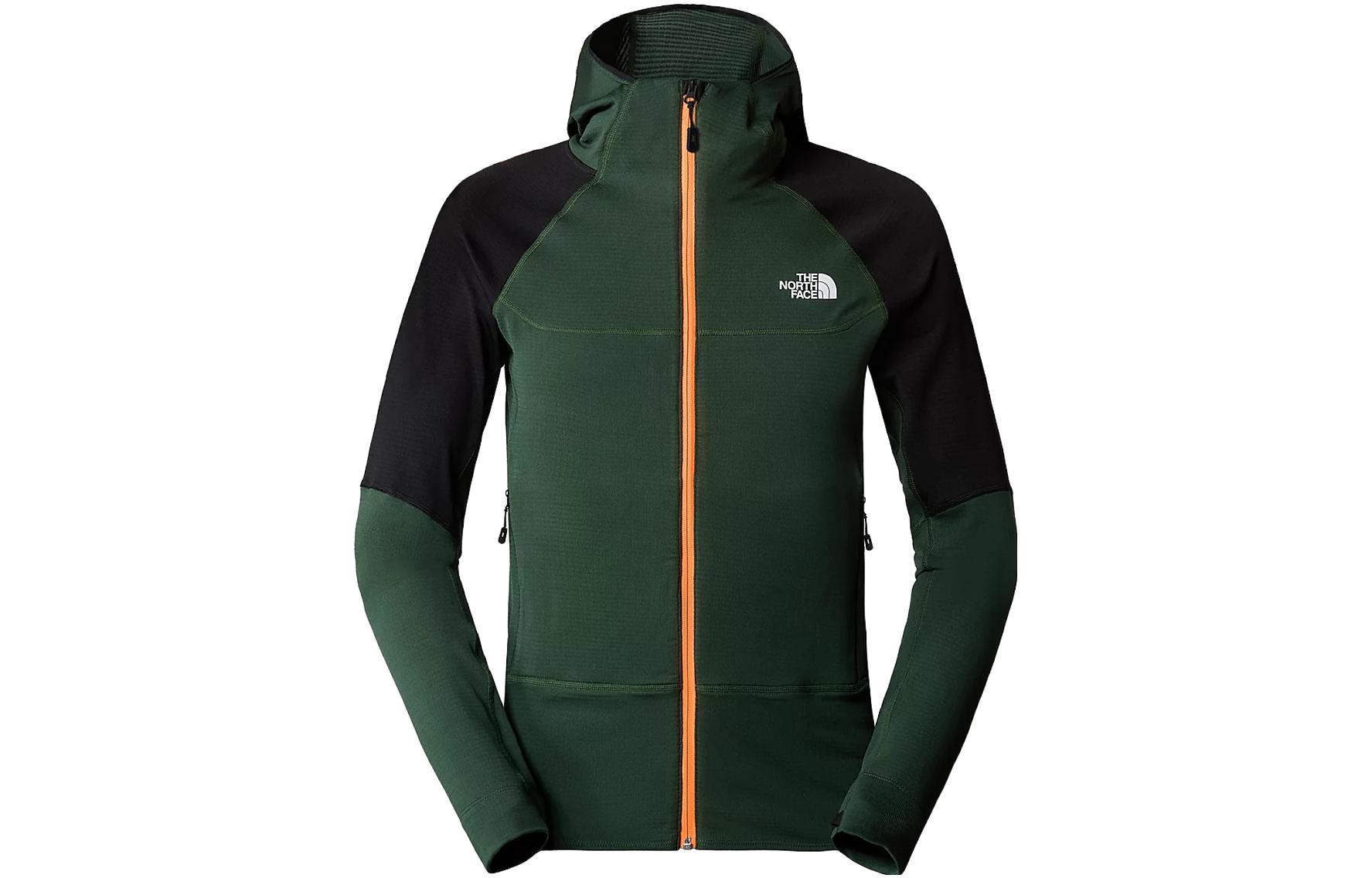 TNF Bolt Polartec® Colorblock Logo Hooded Jacket Green NF0A825E-KII