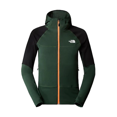TNF Bolt Polartec® Colorblock Logo Hooded Jacket Green NF0A825E-KII