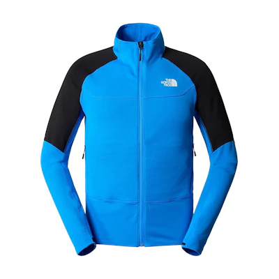 TNF Bolt Polartec® Colorblock Logo Stand Collar Jacket Blue NF0A825F-KPI