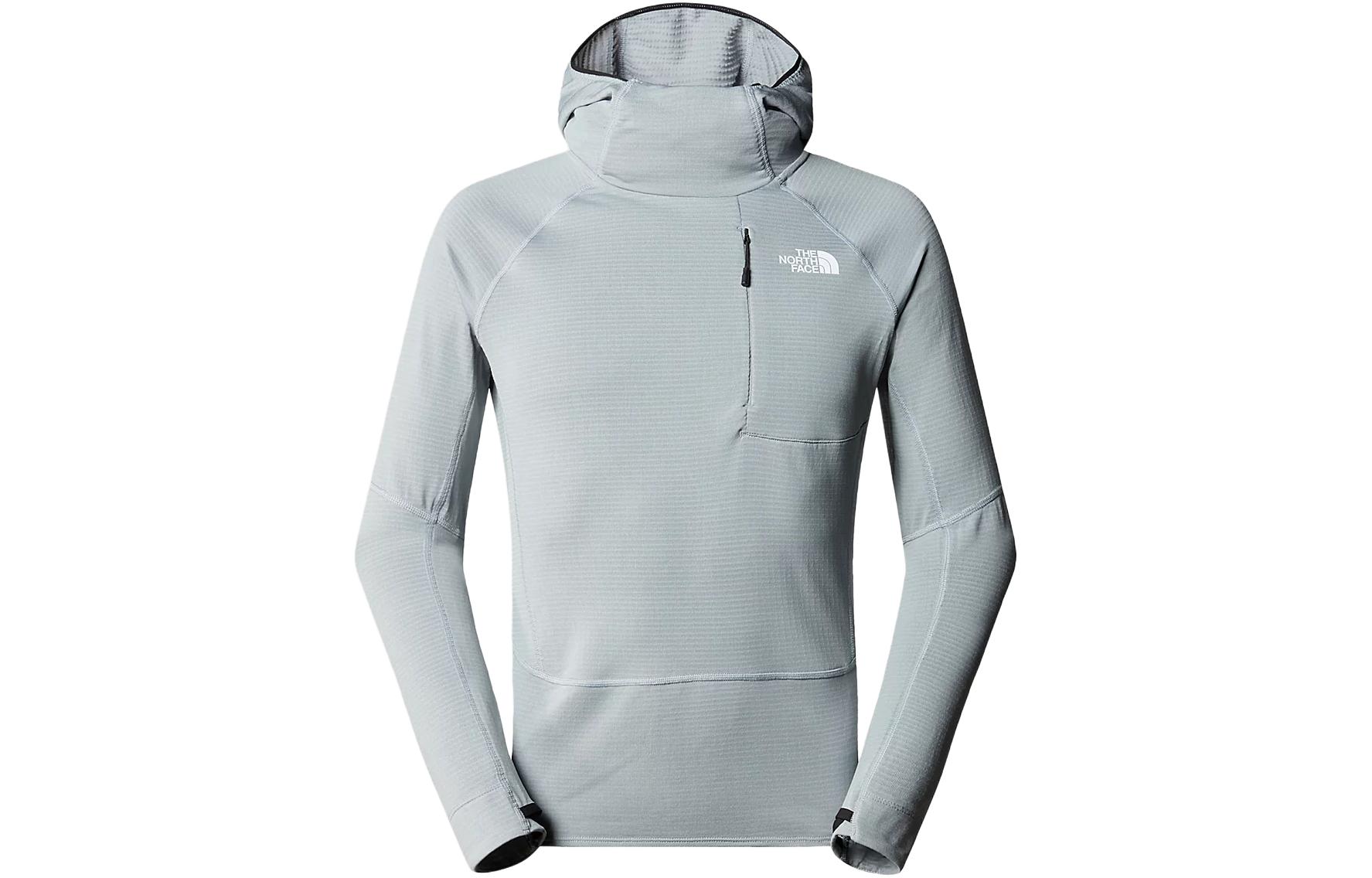 TNF Bolt Polartec® Power Grid™ Pullover Hoodie Jacket Grey Mens NF0A87J9-H5F
