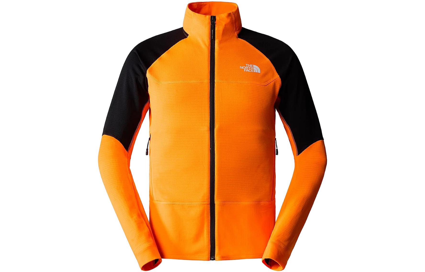 TNF Bolt Polartec Colorblock Logo Fleece Jacket Orange NF0A825F-DMA