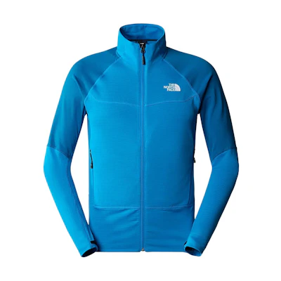 TNF Bolt Polartec Power Grid Jacket Blue - Mens Breathable Warm Coat NF0A825F-WIV