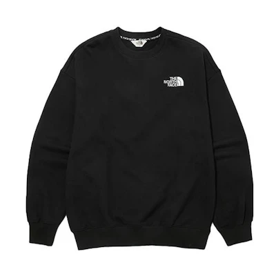 TNF Boma Cartoon Animal Graphic Crewneck Sweatshirt Black Unisex NM5MM54K