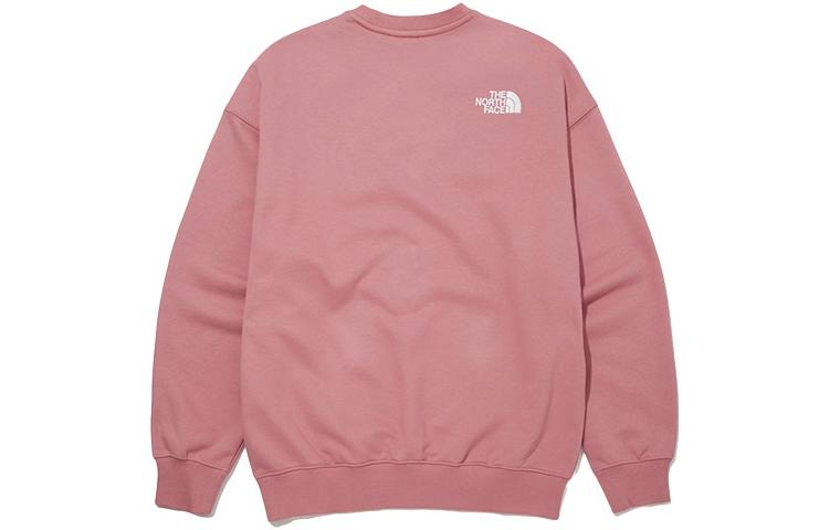 Lookbook The North Face Boma 粉色動物字母印花復古款男女款套頭衫 NM5MM54L