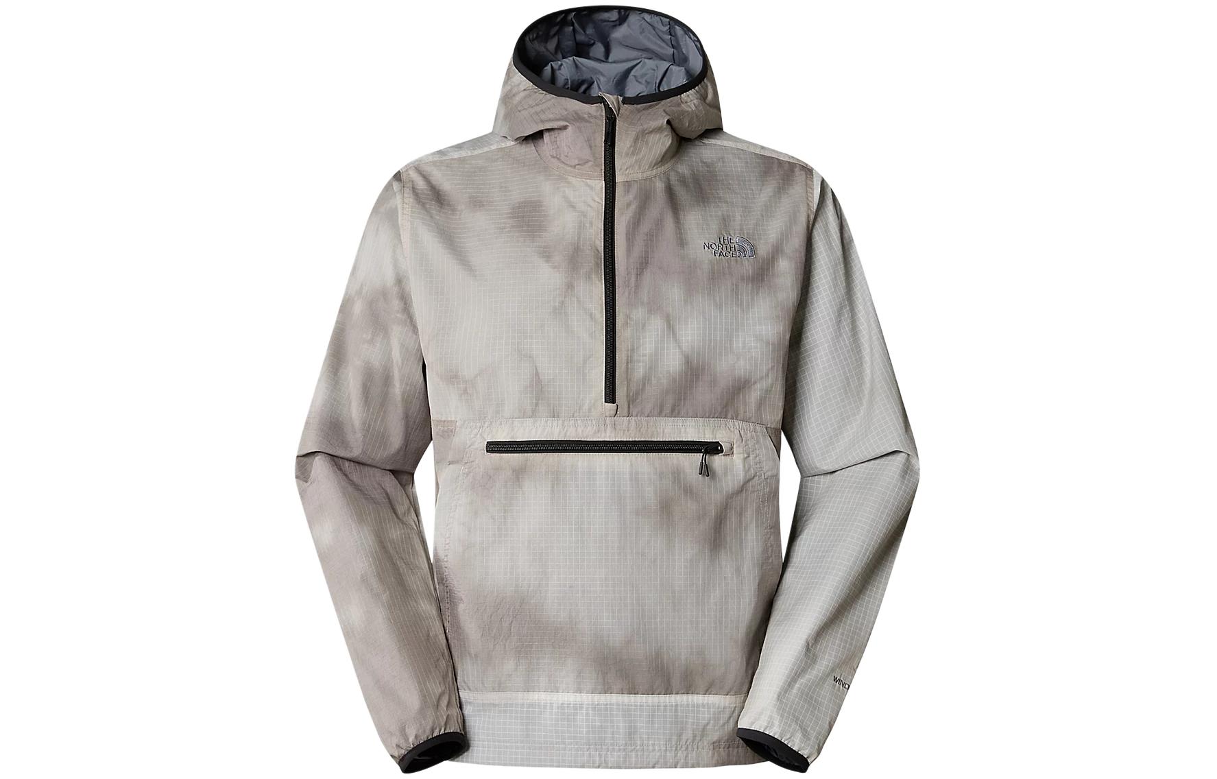 TNF Botanic Dye Wind Jacket Grey - Tie-Dye Embroidered Logo Hoodie NF0A870D-XHO