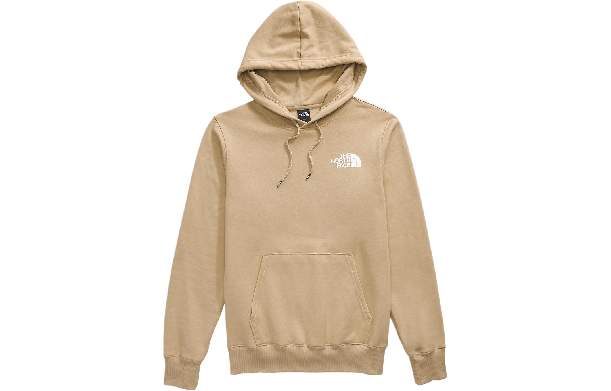 TNF Box NSE Pullover Hoodie Khaki - Square Logo Back Print NF0A7UNS-VI3