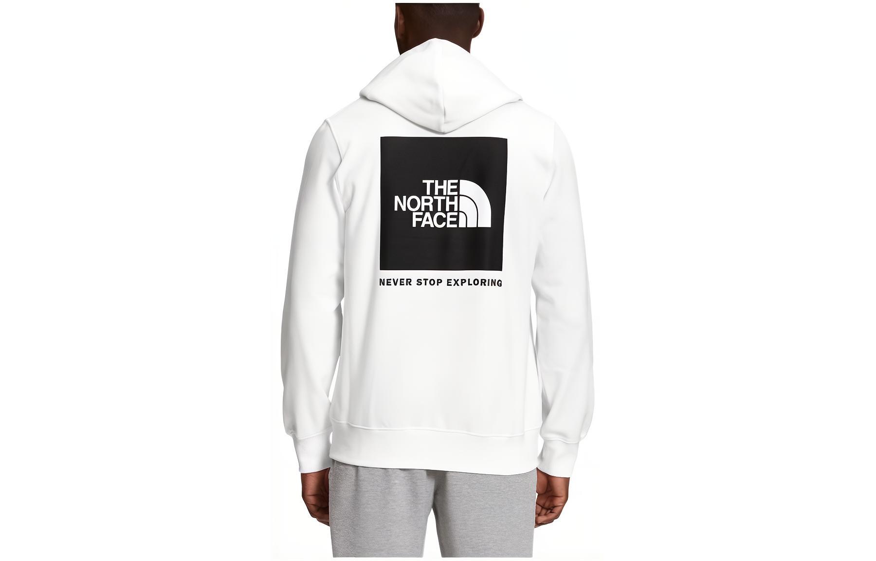 TNF Box NSE Pullover Hoodie White - Back Logo Print NF0A7UNS-OOL