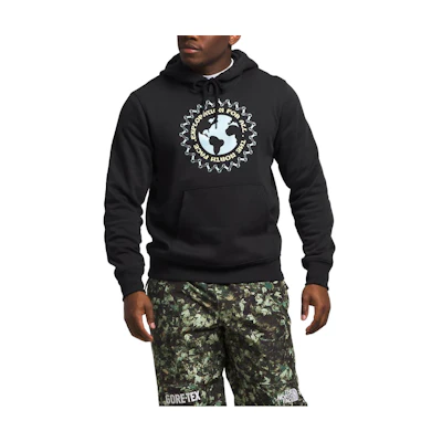 TNF Brand Proud Hoodie Black Graphic Pullover Sweatshirt NF0A8121-OBT