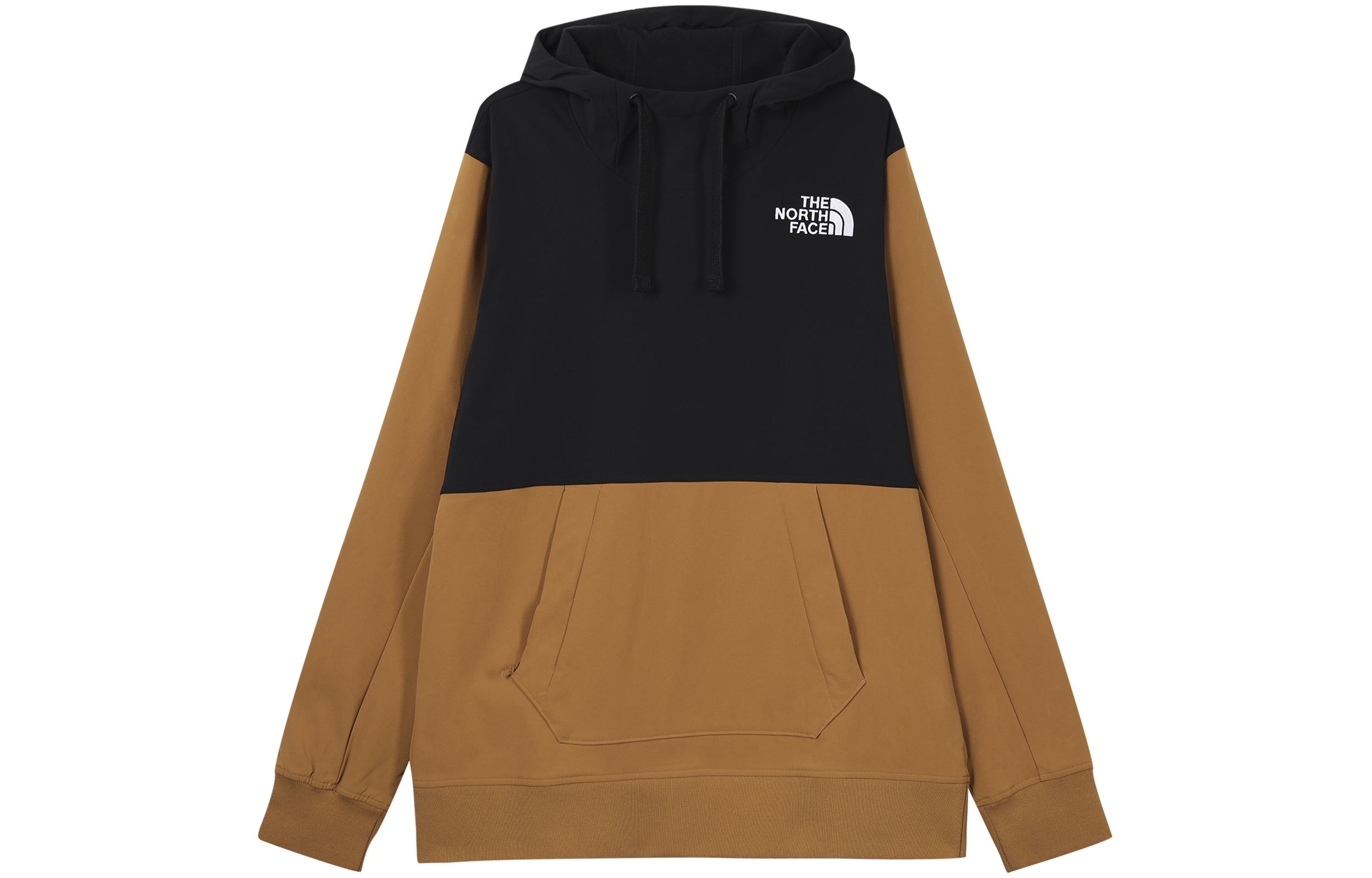 TNF Brown Colorblock Fleece Pullover Hoodie NF0A4VVU-HFQ