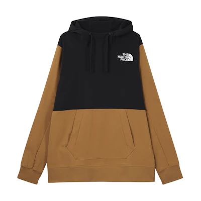 TNF Brown Colorblock Fleece Pullover Hoodie NF0A4VVU-HFQ