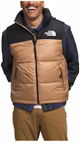The North Face Brown Colorblock Logo Print Puffer Vest NF0A3JQQ-I0J The North Face Brown Colorblock Logo Print Puffer Vest NF0A3JQQ-I0J