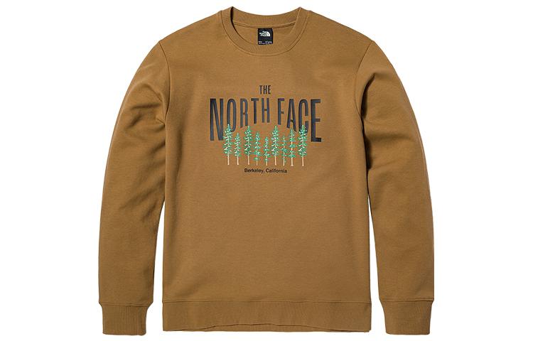 TNF Brown Crewneck Sweatshirt with Logo Print NF0A81MR-173