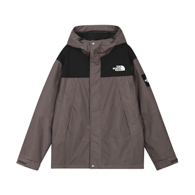 TNF Brown Embroidered Logo Hooded Outdoor Casual Jacket for Men NI3BN58K