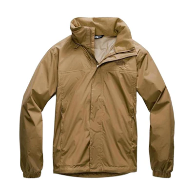 TNF Brown High-Neck Adjustable Hood Hidden Zipper Jacket NF0A2VD5-173