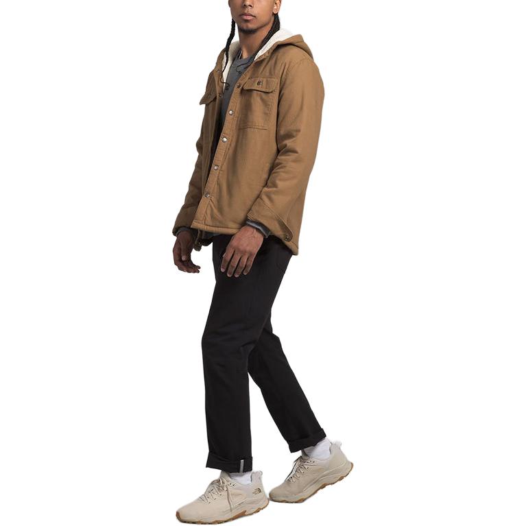 TNF Brown Hooded Campshire Shirt Fleece Jacket Coat NF0A7USO-173 圖 4