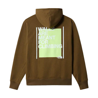TNF Brown Hoodie with Back Letter Graphic Print NF0A7QA3-37U